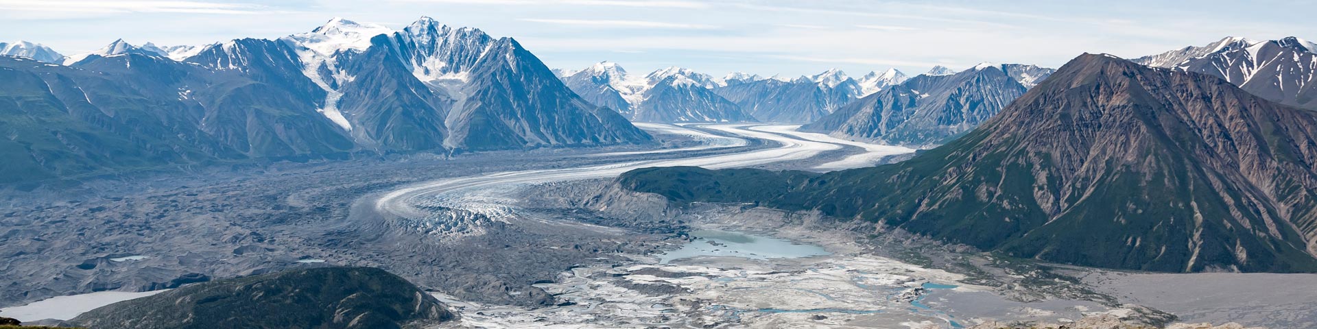 Photo of a glacier